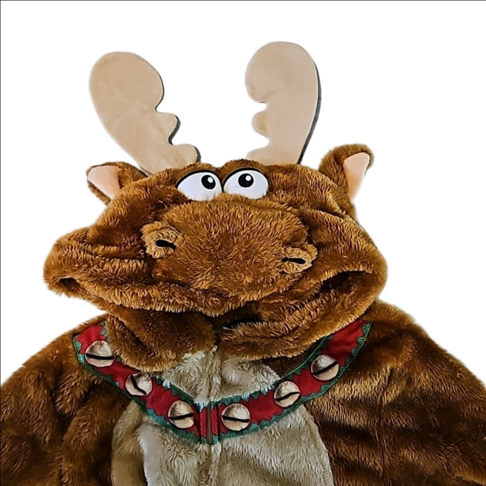 Briefly Stated Adult Costum Deer Full fur Brown Christmas